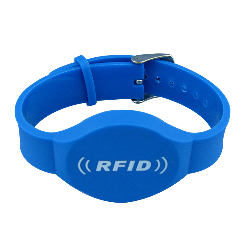 13,56MHZ MF programmerbart vattentätt Ic Rfid PVC-gummiarmband för bastu